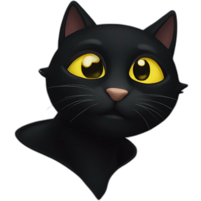 Chat noir emoji