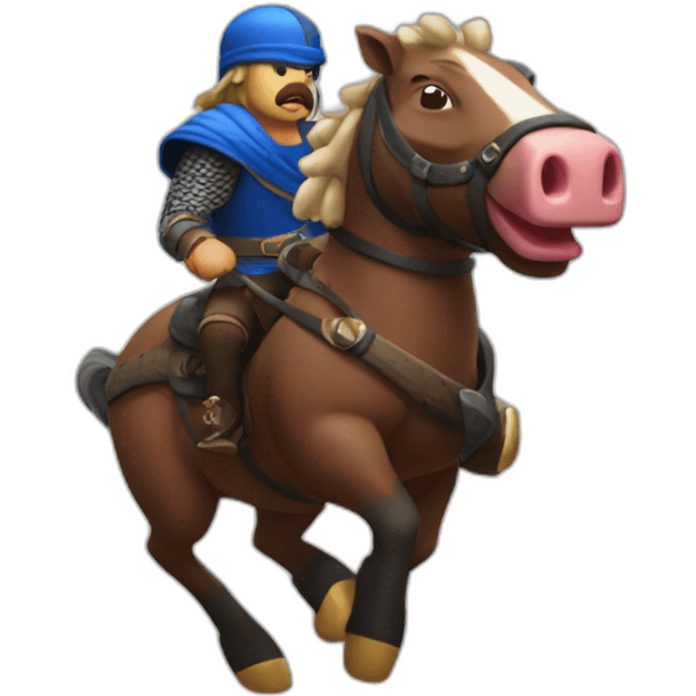 hog-rider-clash-royAL WITH BLACK HEAD emoji