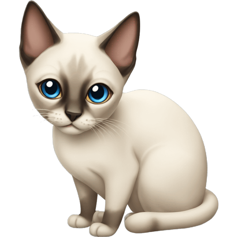 please create an emoji of a siamese cat emoji