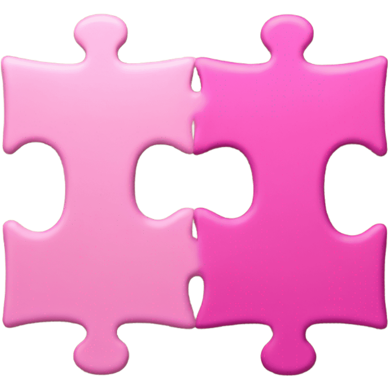 two pink puzzles emoji