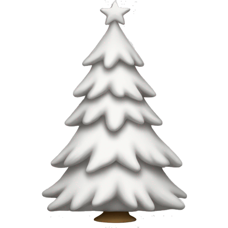 white christmas tree emoji