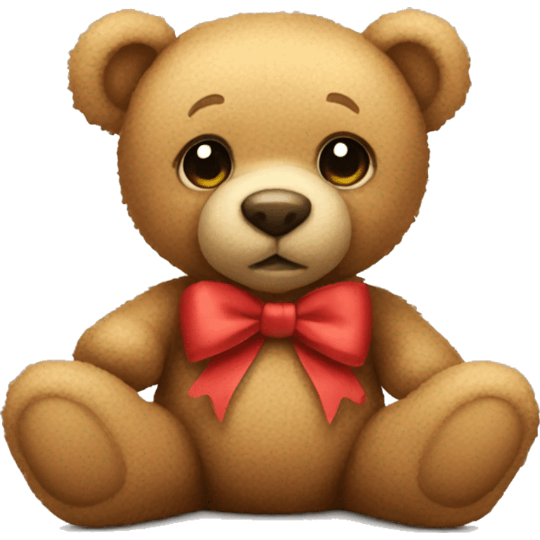 teddy bear with bow emoji