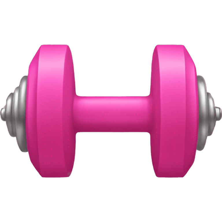 pink dumbell emoji