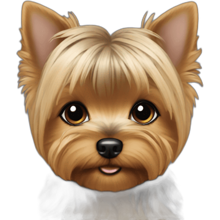 Light Short hair yorkie baby emoji