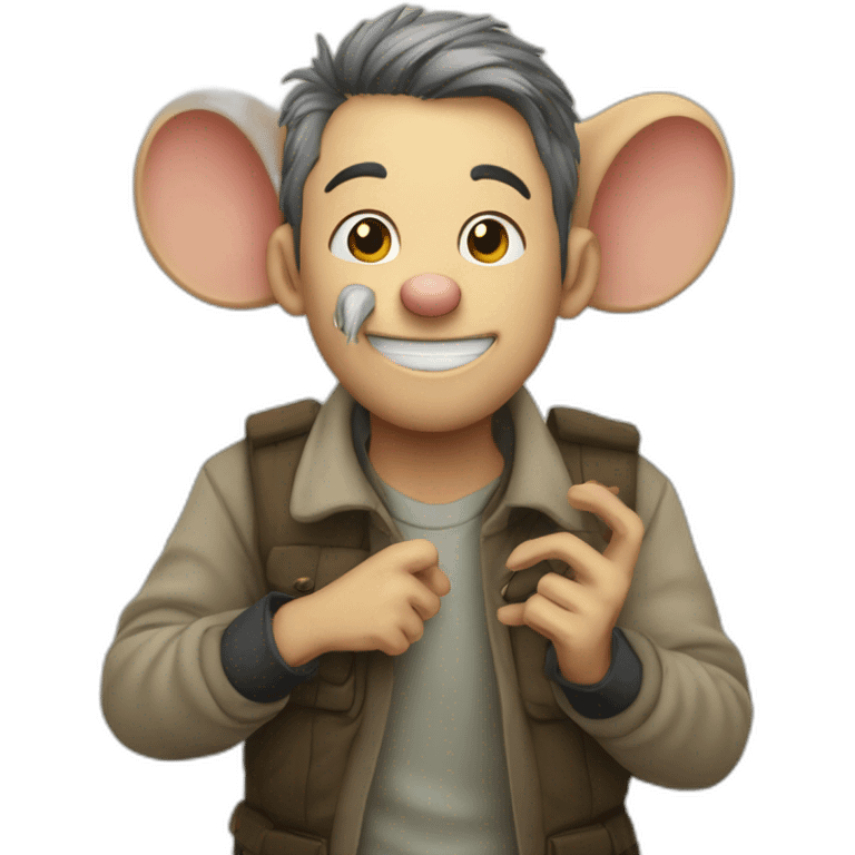 Souris sur toutue emoji