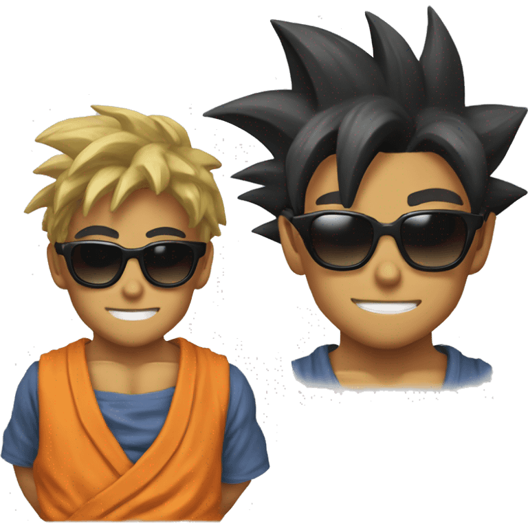 Goku in sunglasses emoji