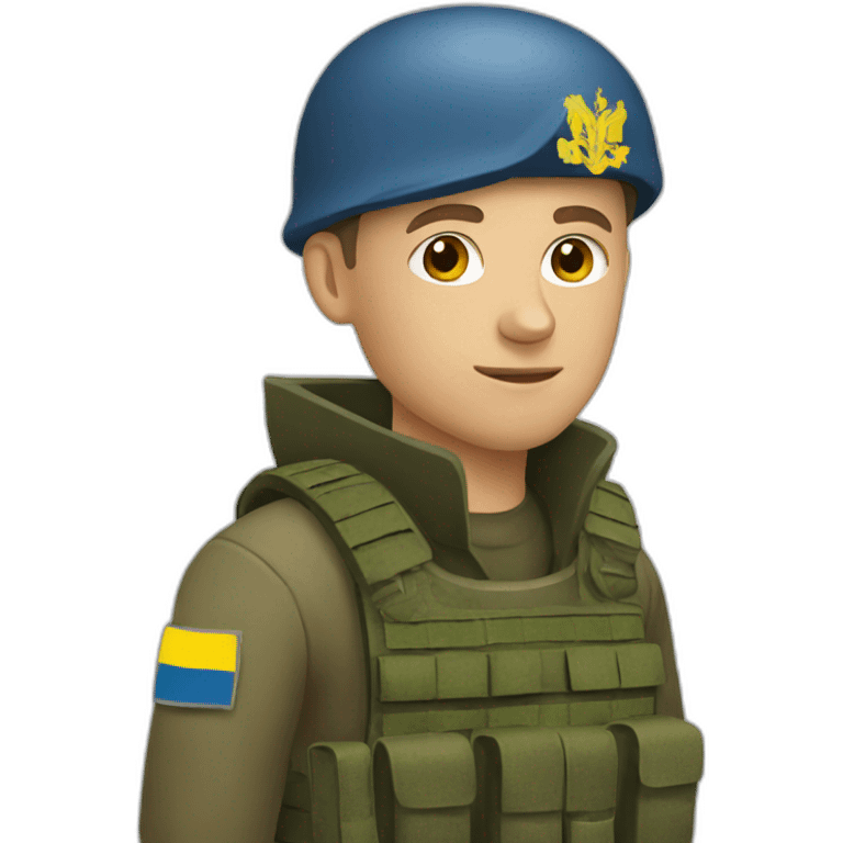 Ukrainian soldier emoji