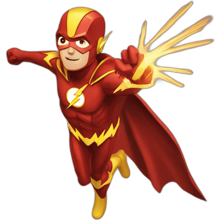 Flash barry allen costume emoji