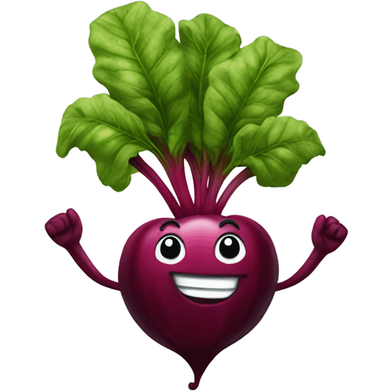 happy beetroot high five emoji