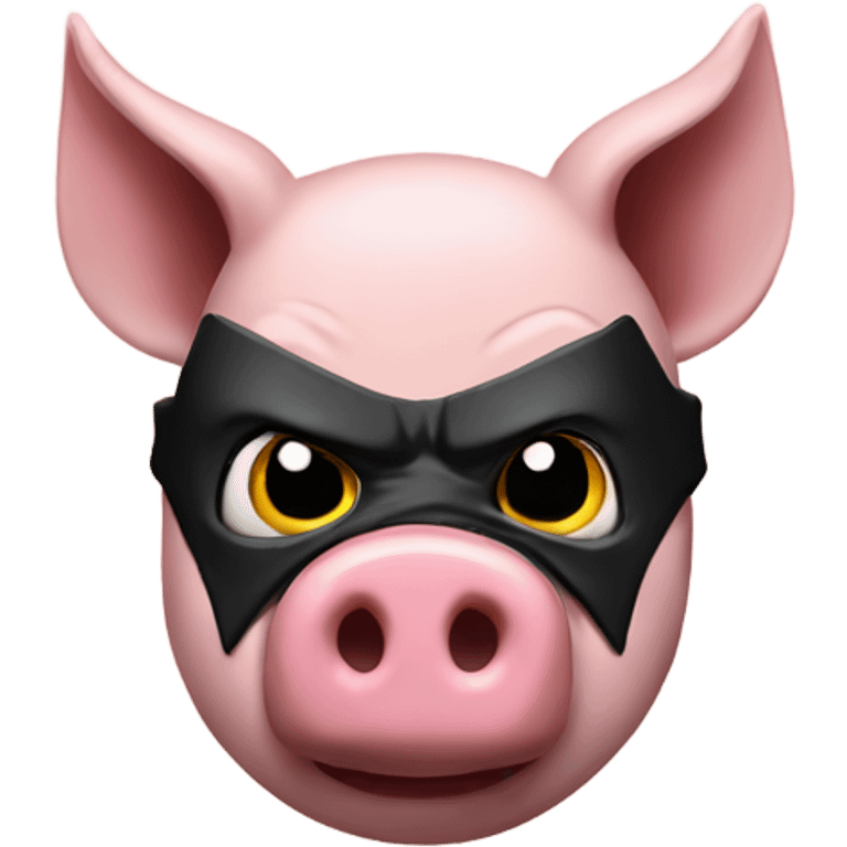 Pig as batman emoji