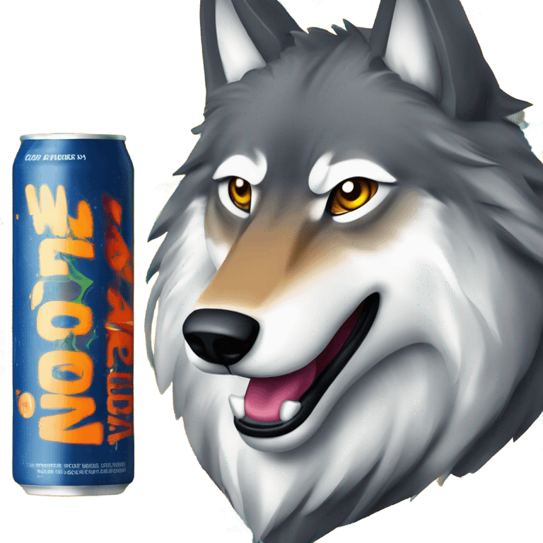 Woodruff wolf Energy Drink  emoji