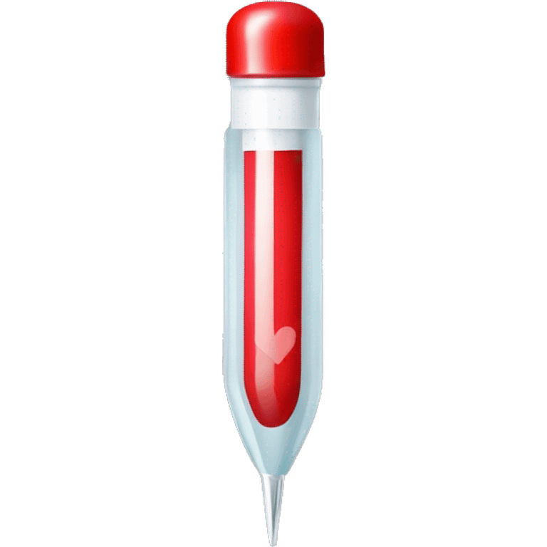 i dont want any emojis, i want a professional sign that shows a syringe in red emoji