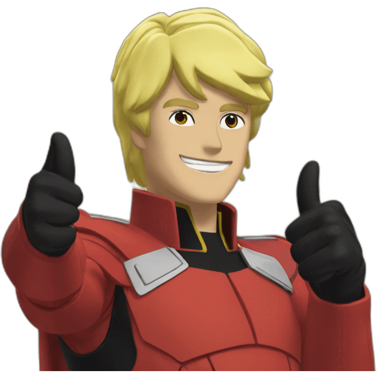 Char aznable thumbs up emoji