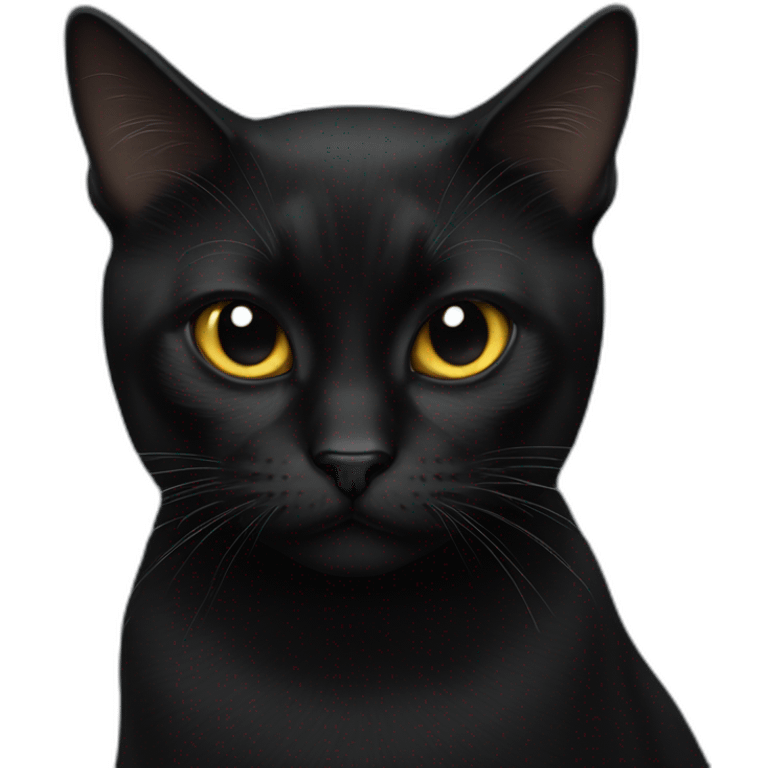 black-cat-looking-petulant-and-angry emoji