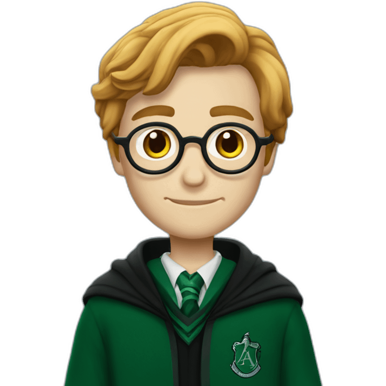 harry potter in  Slytherin emoji