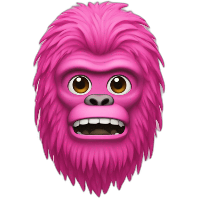 Pink Sasquatch emoji