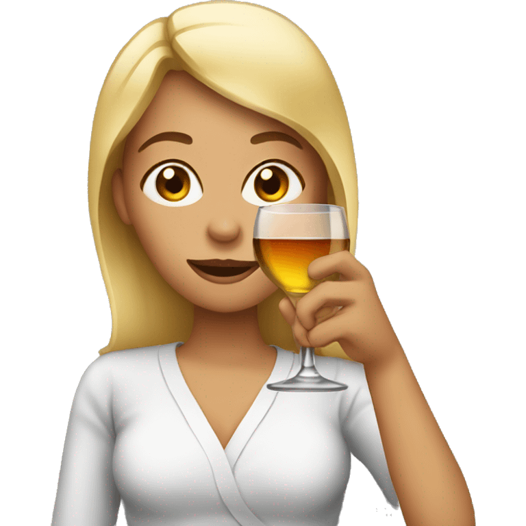 Women drinking alcohol  emoji