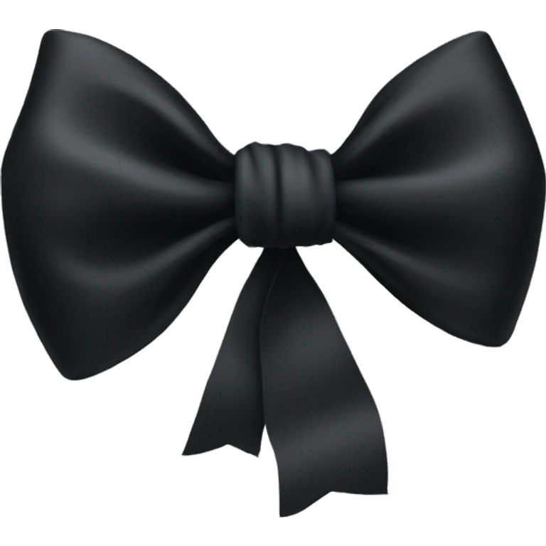 Black bow emoji