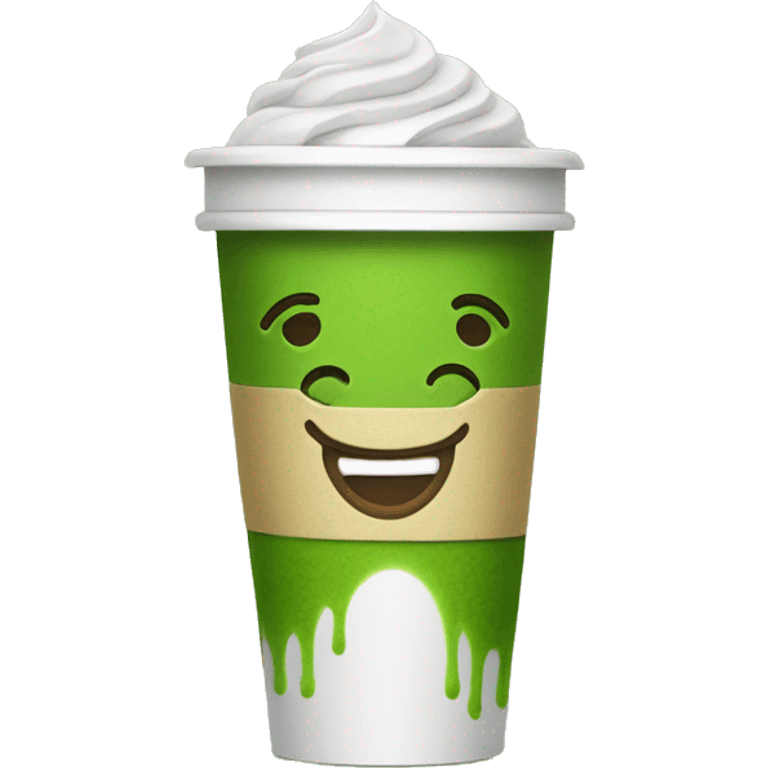 Matcha in a To go cup emoji