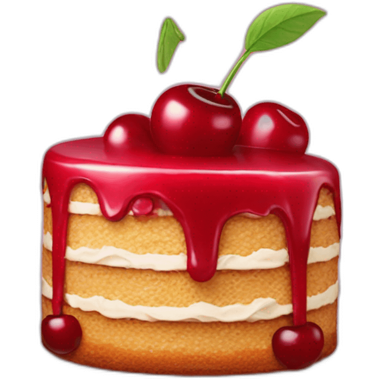 Cherry cake emoji