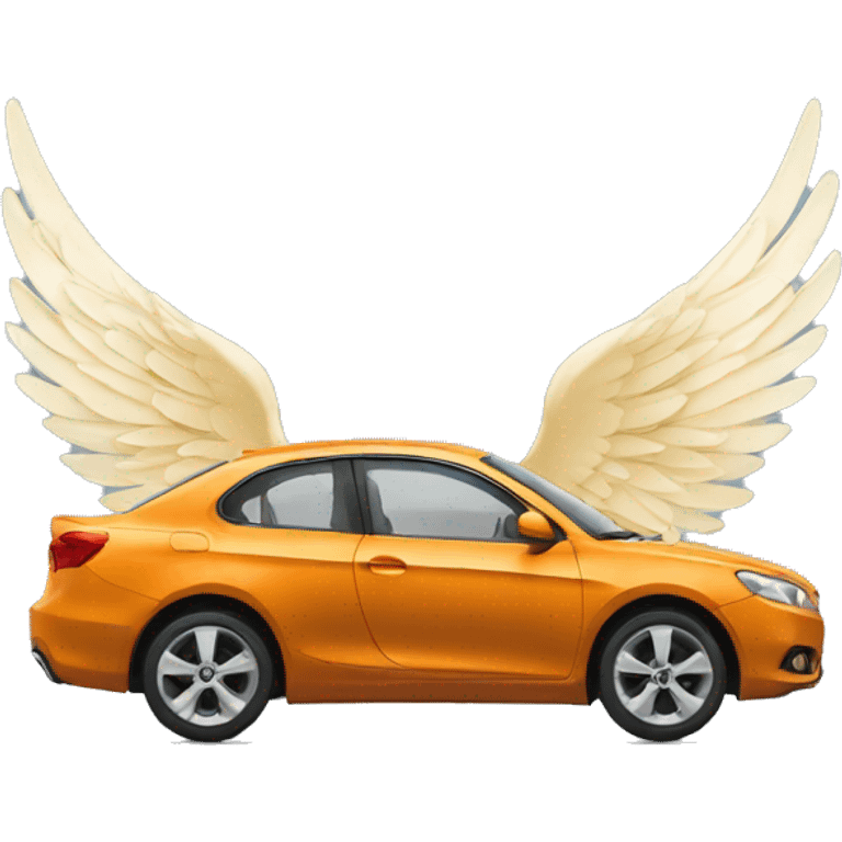 Voiture avec des ailes  emoji