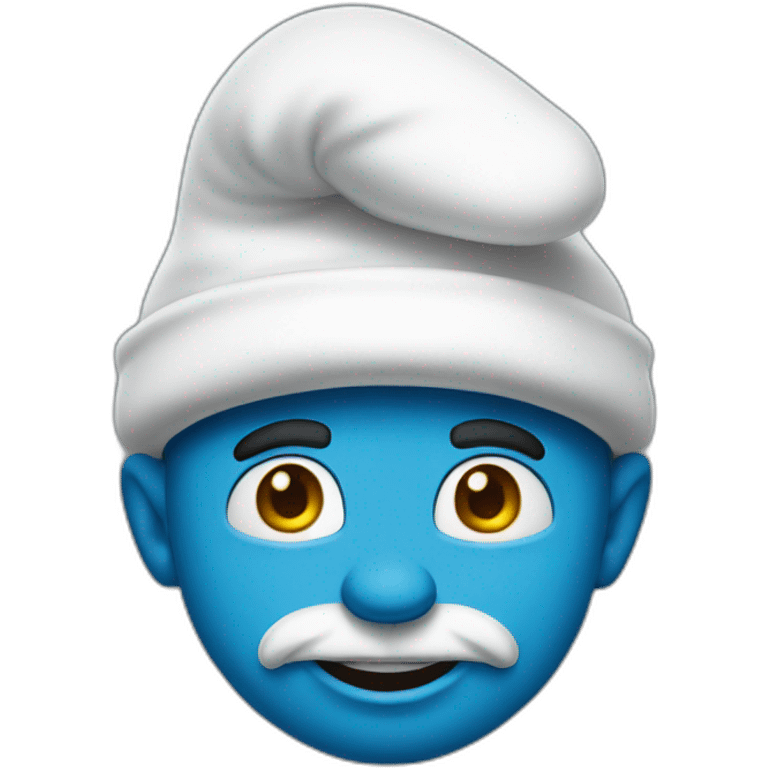 Smurf hype emoji