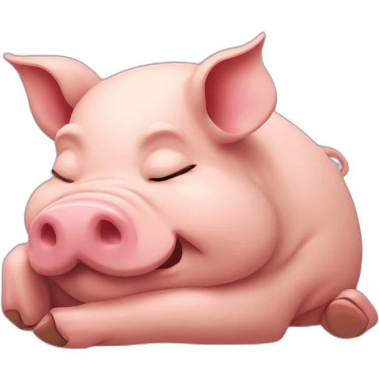 Pig slepping emoji