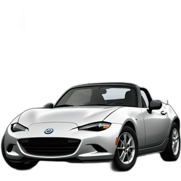 MX5 première génération (na) grise avec phare pop up emoji