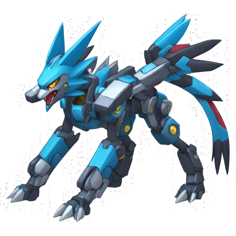 Zeraora-Zoroark-medabot-Mecha full body emoji