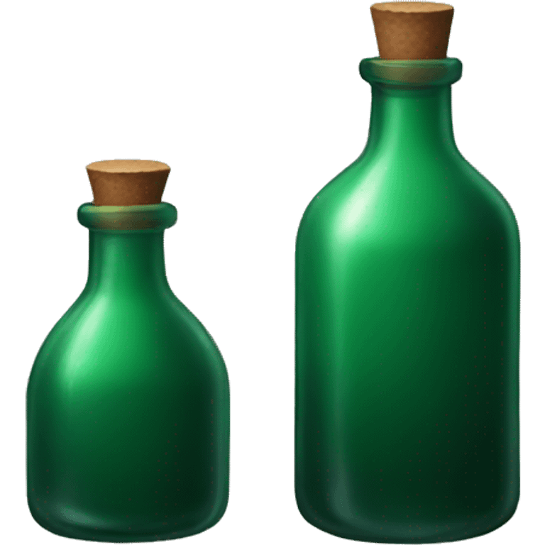 Dark green potion bottle emoji