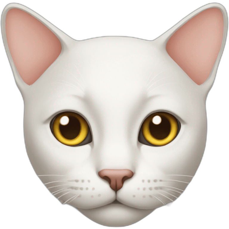 the bald cat emoji