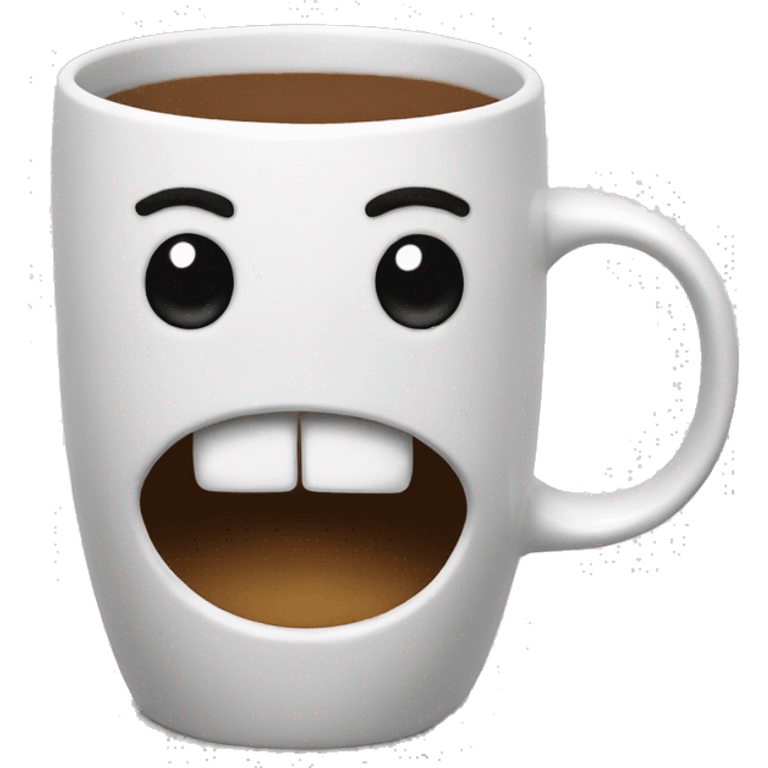 crazy shaped mug emoji