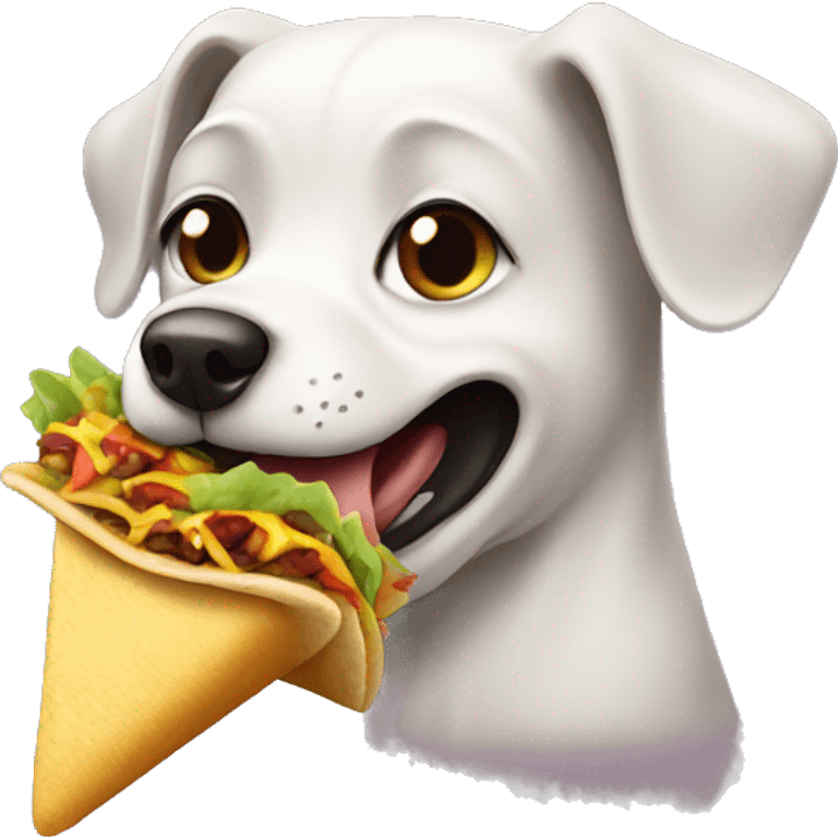 dog eating taco  emoji