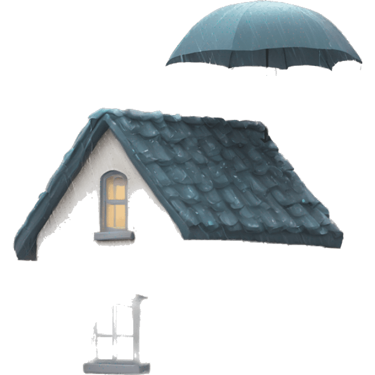 raining on a roof emoji