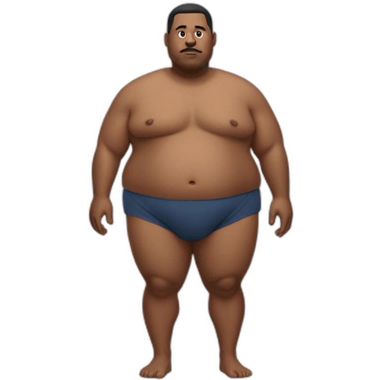 Obese man with large glutes emoji