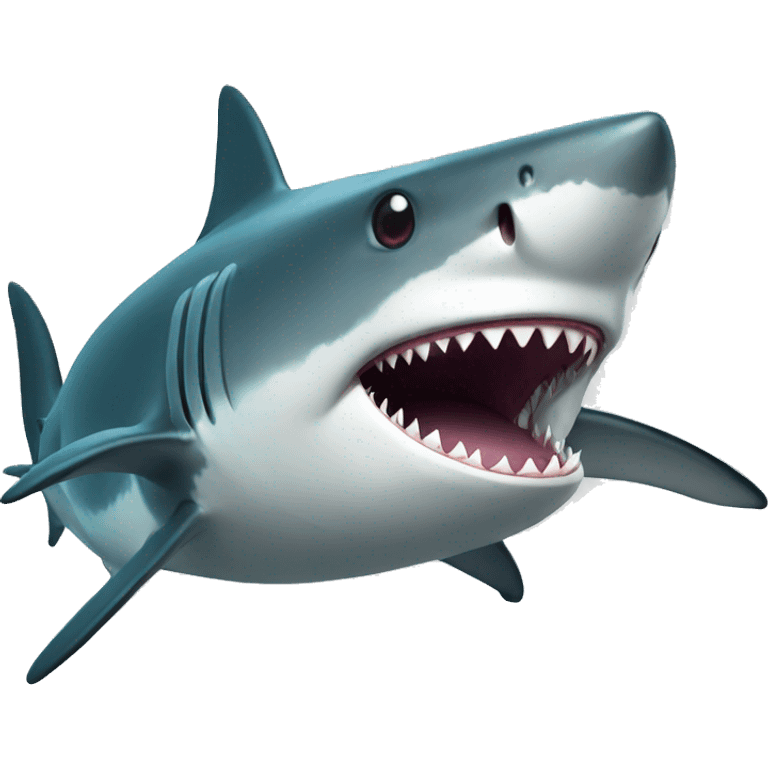 shark in ocean emoji