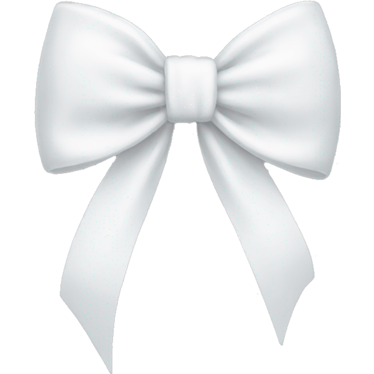 cute white bow emoji