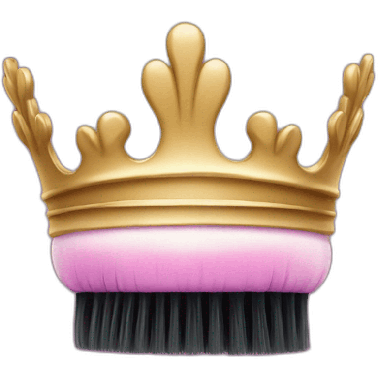 crown brush emoji