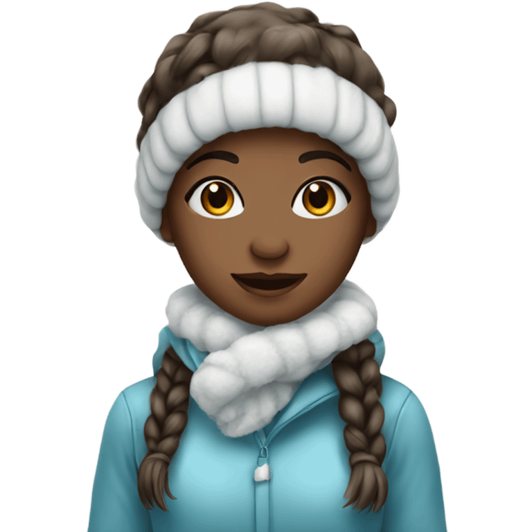 Pretty girl-snowman emoji