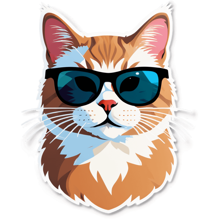 Cat with sunglasses emoji