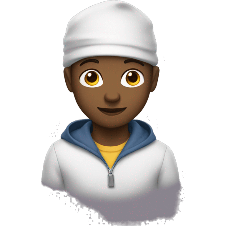 garçon brun emoji