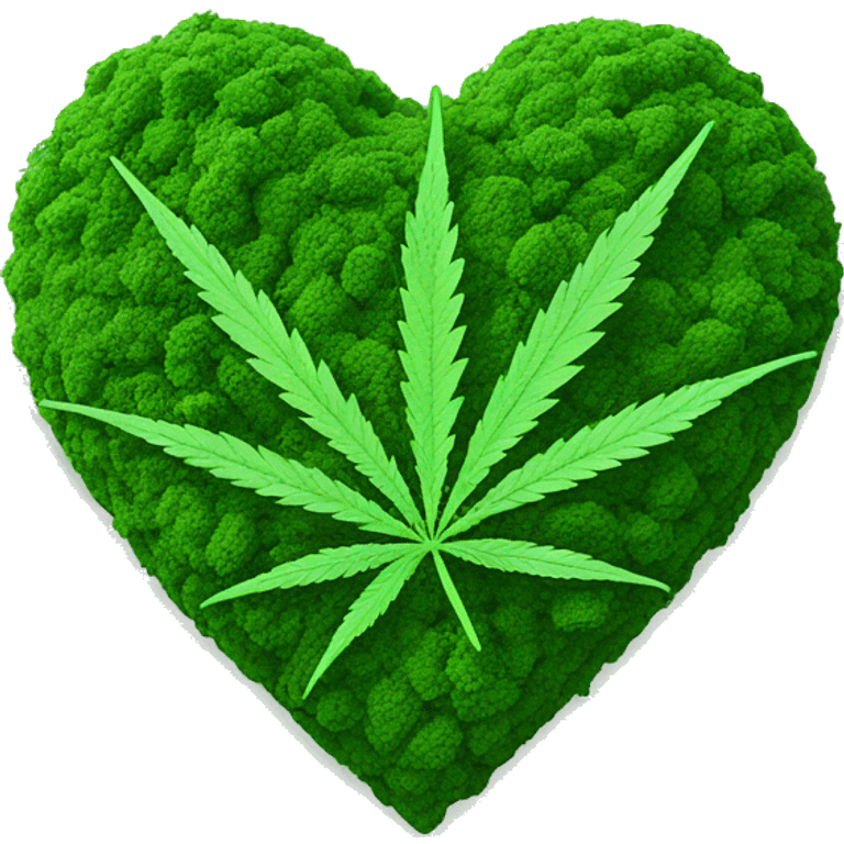 Marijuana heart emoji