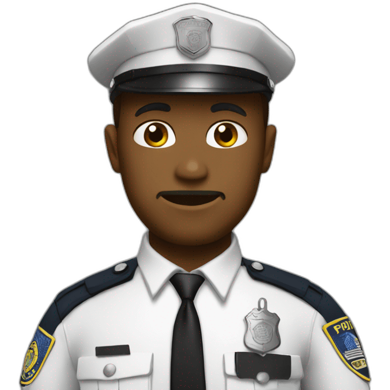 Police White emoji