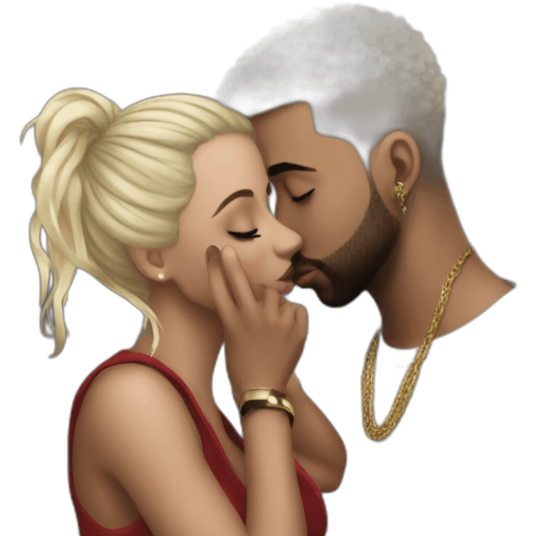 drake kissing 21 savage emoji