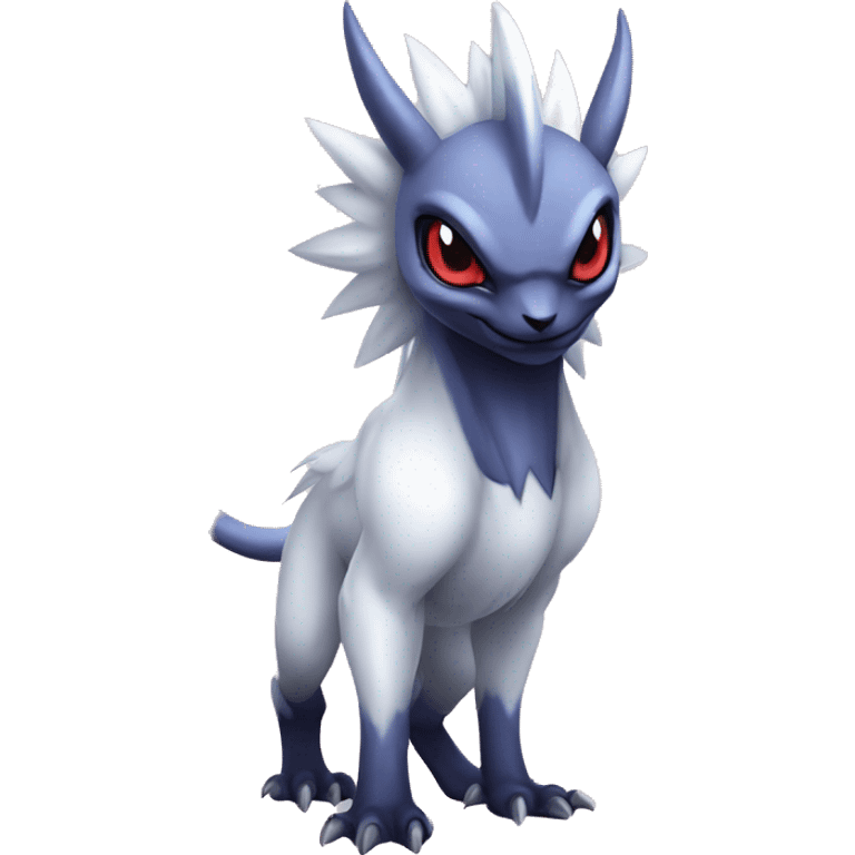 Edgy Cool Kawaii Baby Nargacuga-Absol-Pokémon Full Body Detailed High Quality emoji