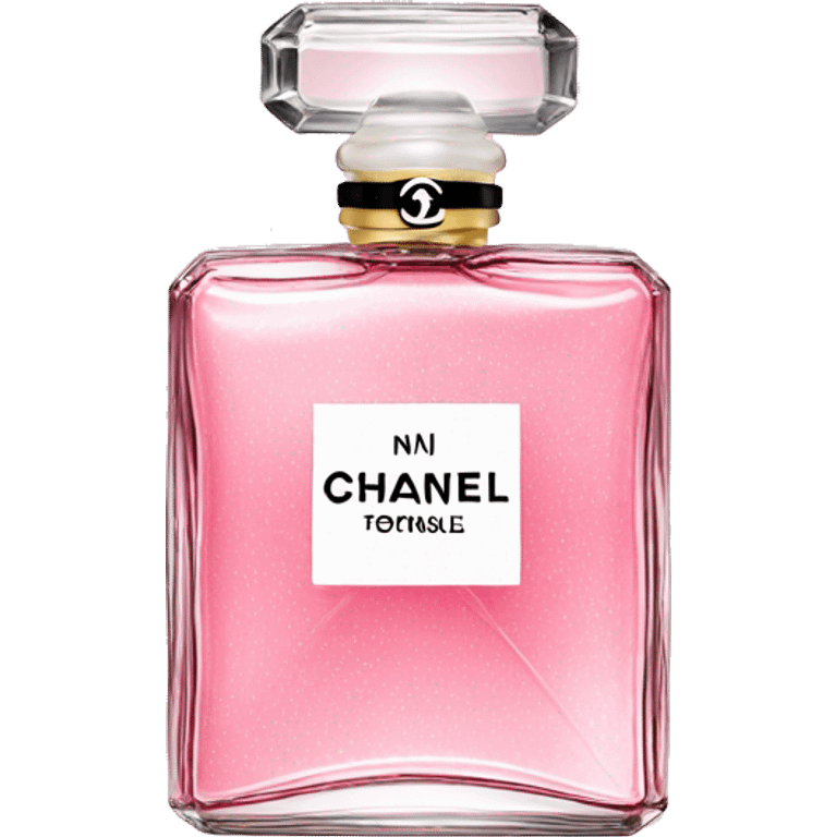 Chanel perfume bottle pink  emoji