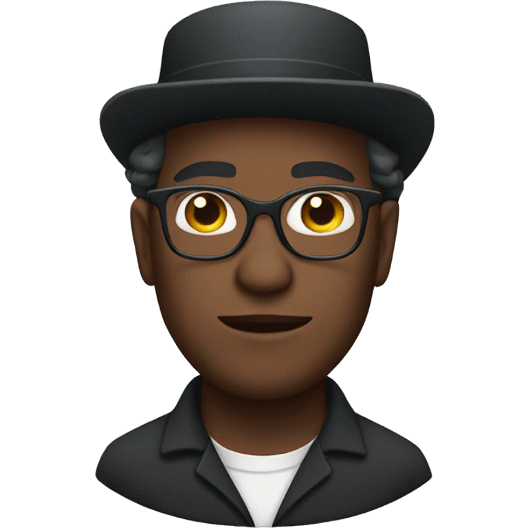 Amish man wearing glasses emoji