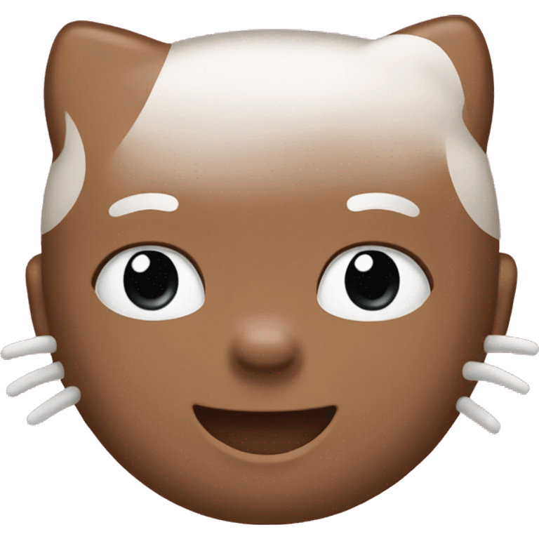 Brown hello kitty emoji