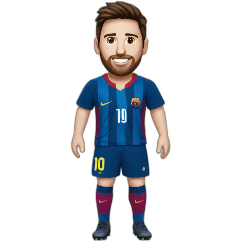 Messi with Argantina shirt emoji