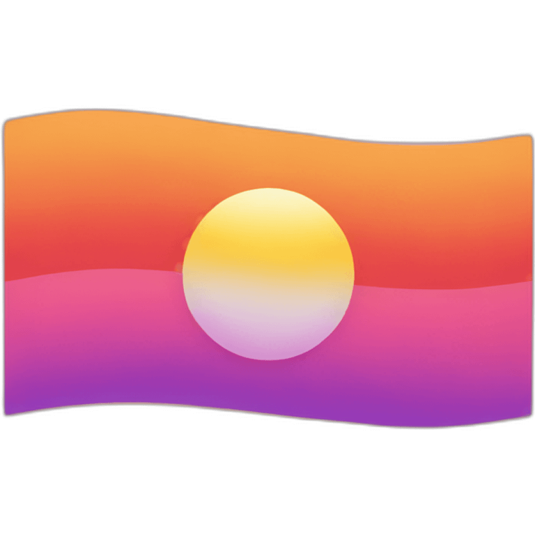 Sunset lesbian flag emoji